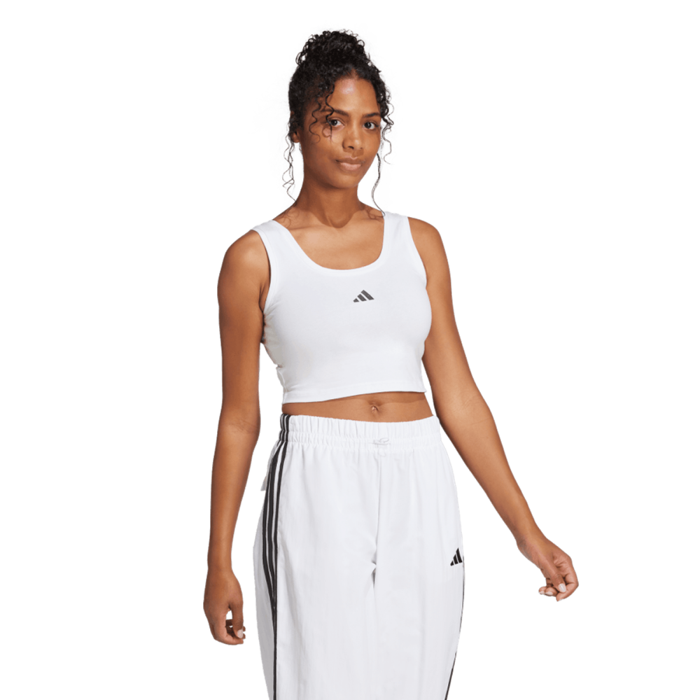 Adidas W Sl Sj Tk T-Shirt Manches Femme Blanc Lifestyle