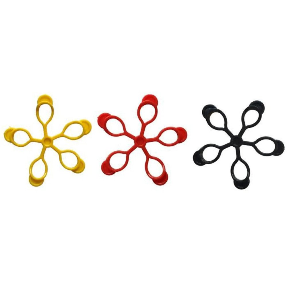 Lot de 3 bandes de résistance à doigts Pure2Improve [Taille 7 cm]