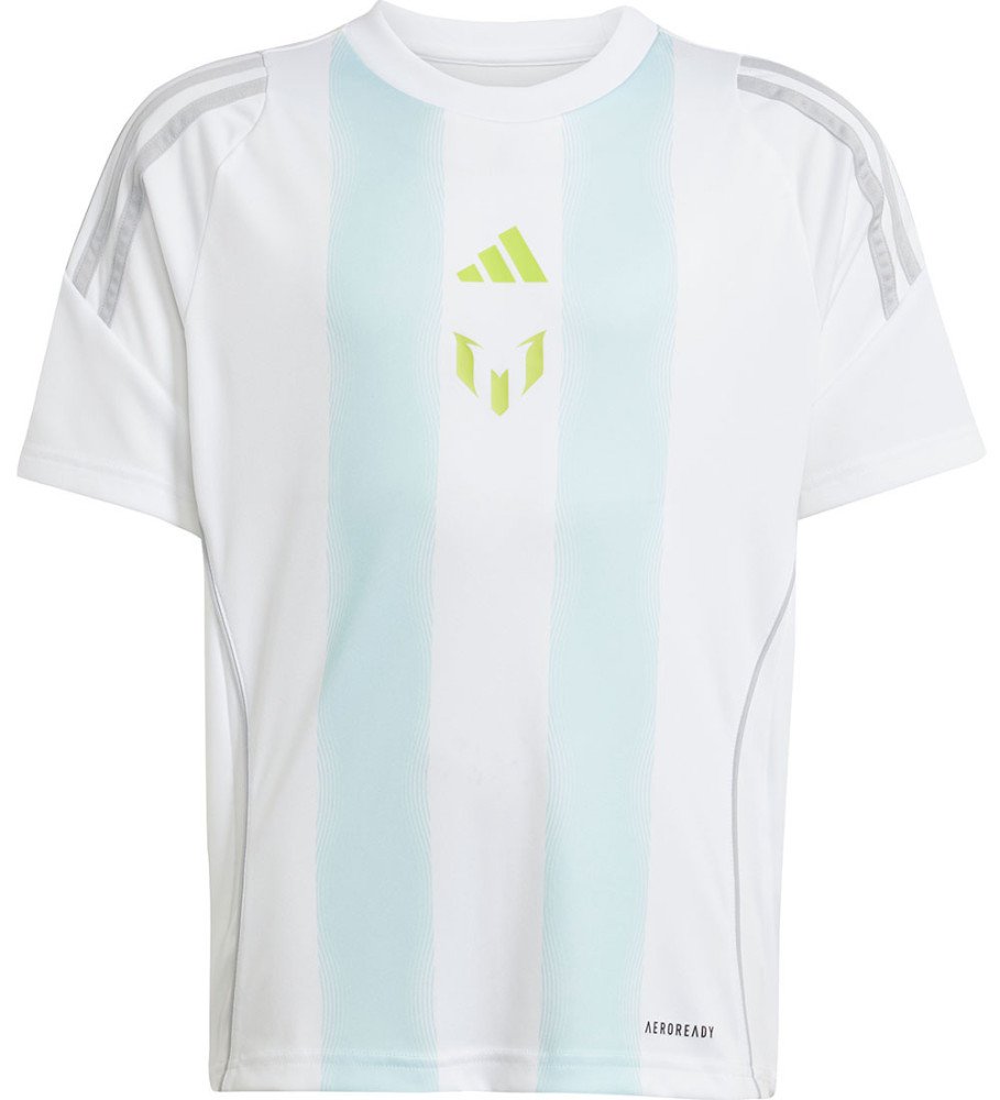 T-Shirt adidas Performance - Messi - Blanc/Presque Blue