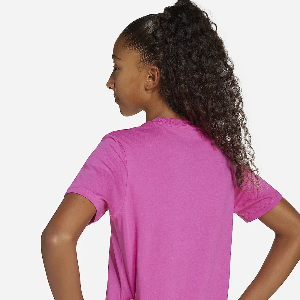 Tee-shirt à manches courtes fille graphique imprimé animal Rose